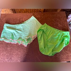 Neon vintage panties green